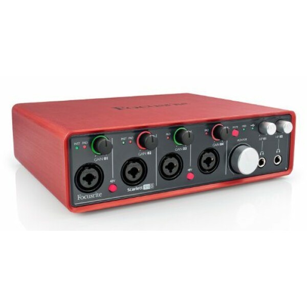 Focusrite Scarlett 18i8 18 In/8 Out USB 2.0 Audio Interface with Four Focusrite Mic Preamps