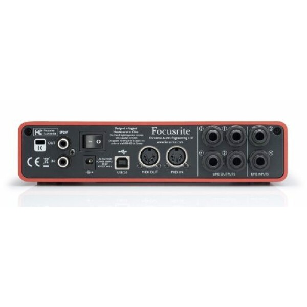 Focusrite Scarlett 6i6 6 In/6 Out USB 2.0 Audio Interface With Two Focusrite Mic Preamps