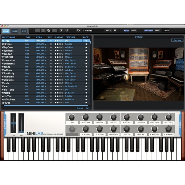 ARTURIA MiniLab 230401 25-Key MIDI Controller