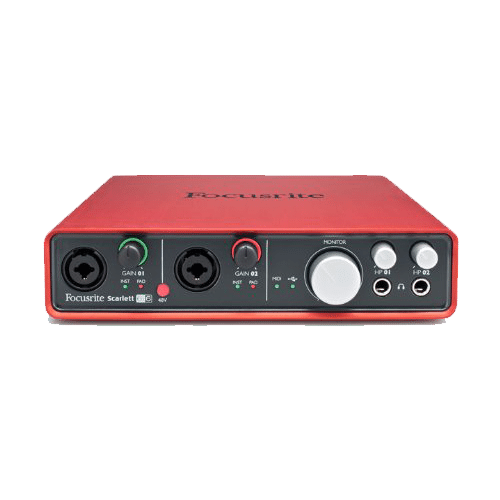 Focusrite Scarlett 6i6 6 In/6 Out USB 2.0 Audio Interface With Two Focusrite Mic Preamps