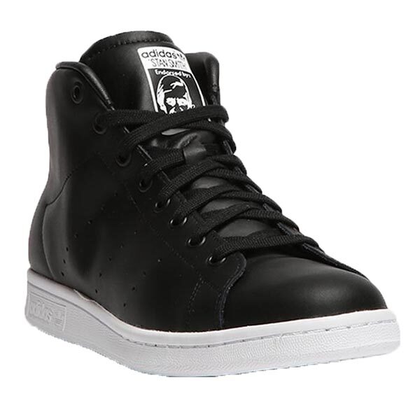 stan smith black leather shoes