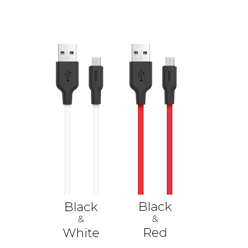 X21 Silicone Micro Charging Cable Colors
